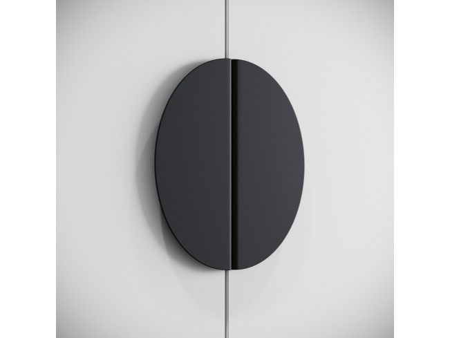 Szafa uchylna Kami biała uchwyt czarny 100 cm