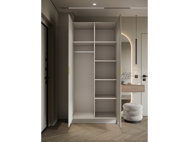 Szafa uchylna Kami kaszmir uchwyt złoty 100 cm