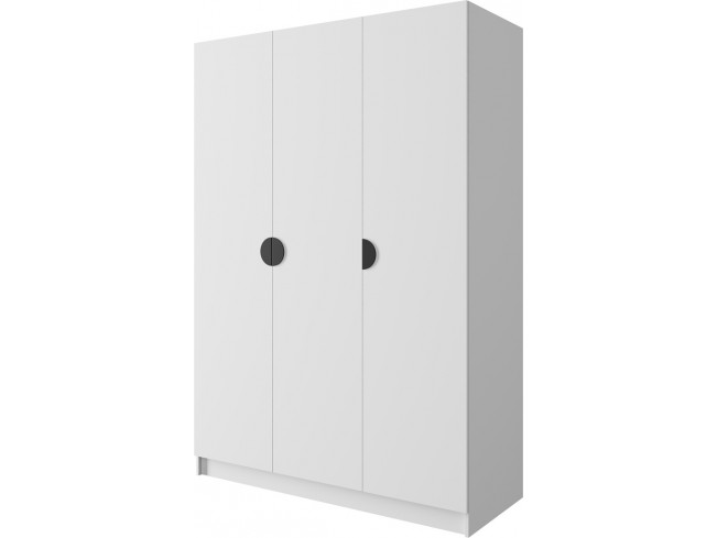 Szafa uchylna Kami 150 biała czarny uchwyt - widok z przodu