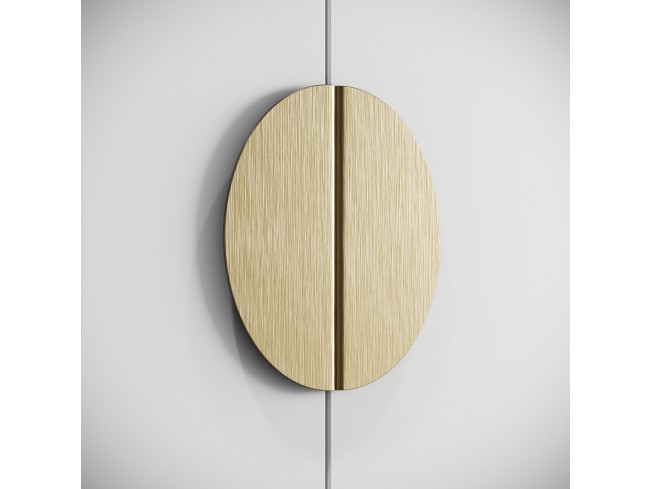 Szafa uchylna Kami biała uchwyt złoty 150 cm