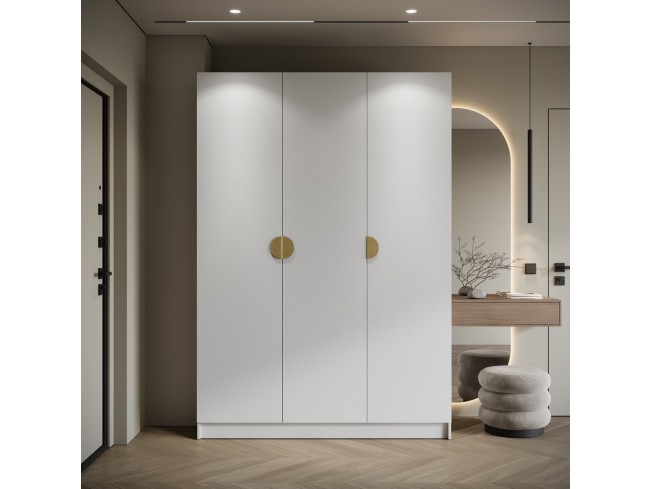 Szafa uchylna Kami biała uchwyt złoty 150 cm