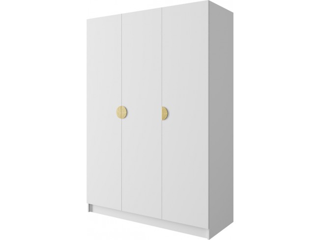 Szafa Kami 150 biała uchwyt złoty - widok ogólny