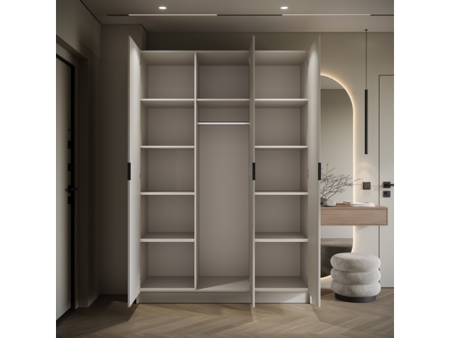 Szafa uchylna Kami kaszmir uchwyt czarny 150 cm