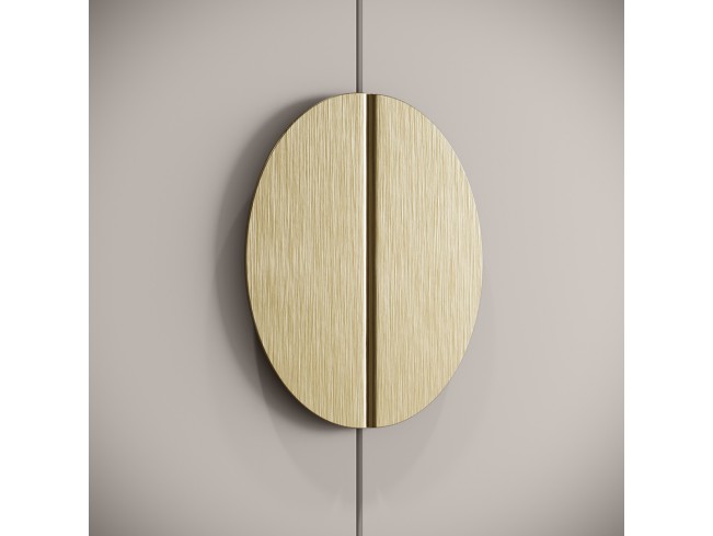 Szafa uchylna Kami kaszmir uchwyt złoty 200 cm