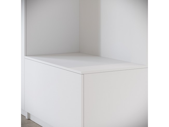 Szafa garderoba Shei 1 biały/biały mat 180 cm