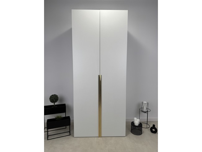 Szafa modułowa Alba 250 5D biała uchwyt złoty