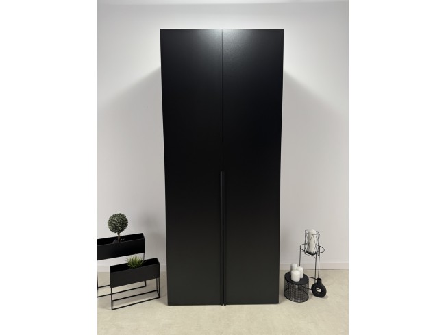 Szafa modułowa Alba 150 3D czarna uchwyt czarny