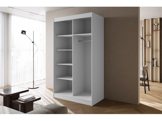 Szafa przesuwna Onli biała uchwyt złoty 120 cm