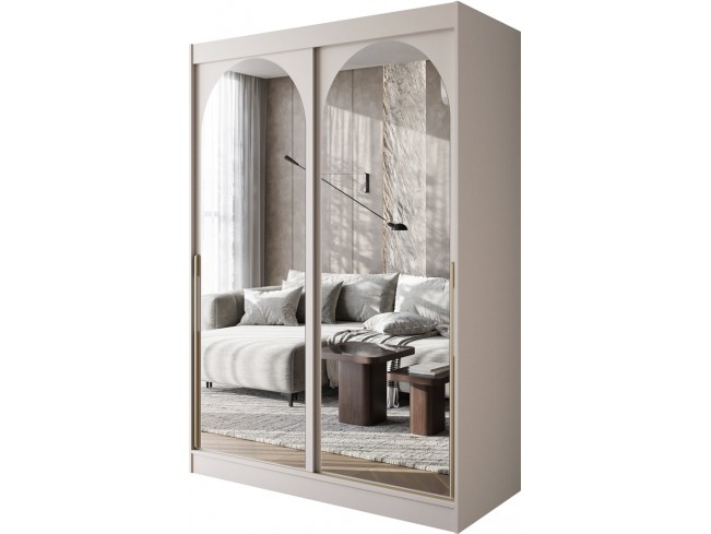 Szafa Onli 150 kaszmir złote uchwyty - widok ogólny