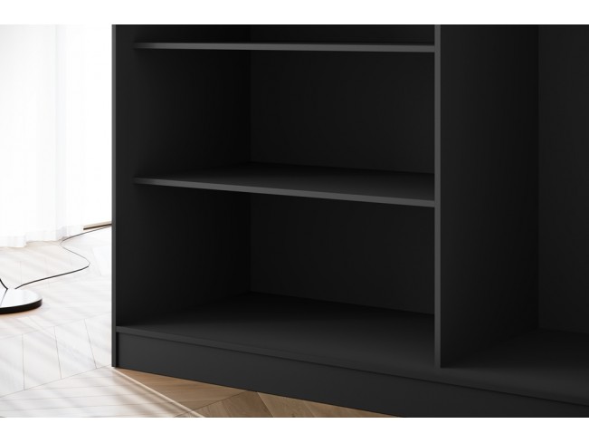 Szafa przesuwna Onli czarna uchwyt czarny 180 cm