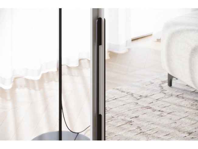 Szafa przesuwna Onli biała uchwyt czarny 200 cm