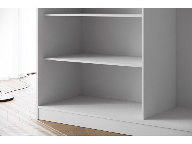 Szafa przesuwna Onli biała uchwyt czarny 200 cm