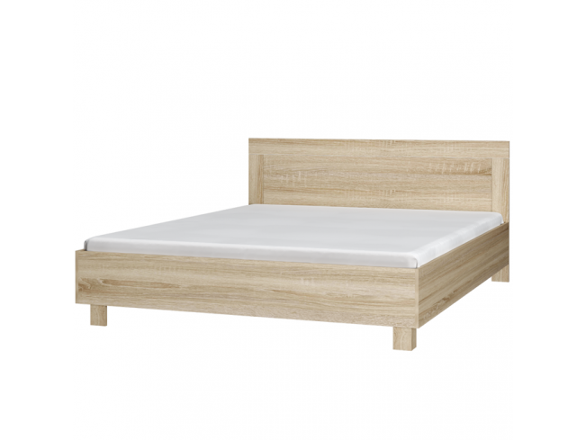 Łóżko korpusowe Lona 160 Sonoma - widok z przodu