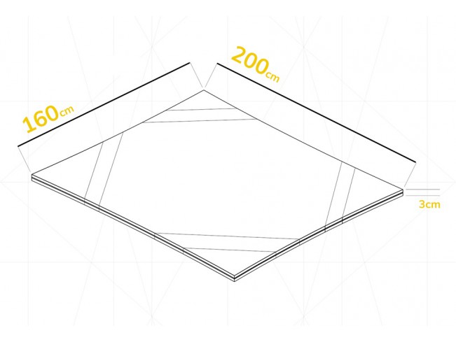 Nakładka Toper CollFeel 160 3cm