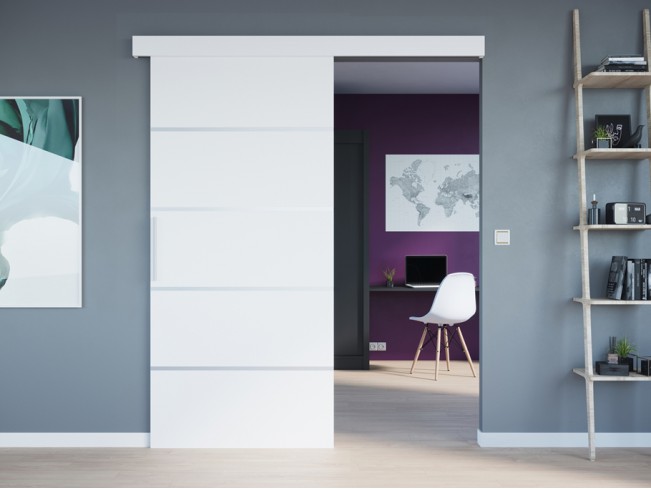 Drzwi przesuwne WERO 2 96cm białe