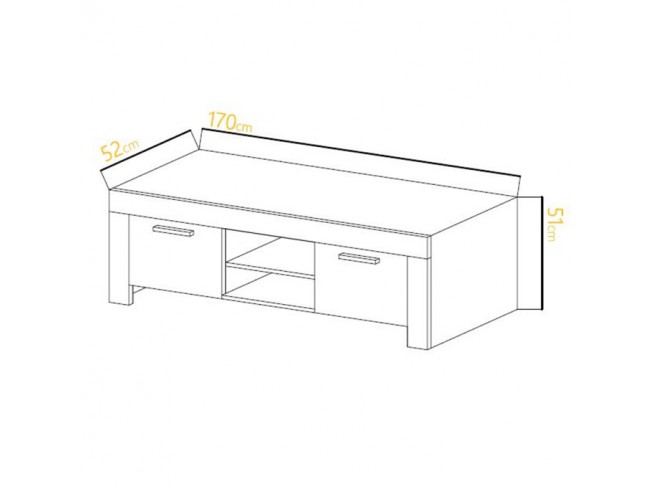 Szafka RTV Lona sonoma 170 cm