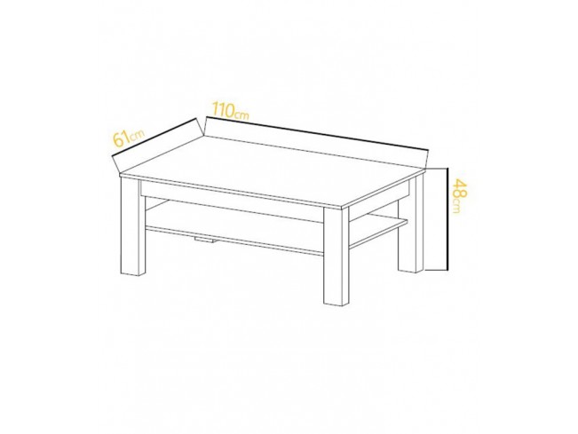 Stolik kawowy Lona sonoma 110 cm