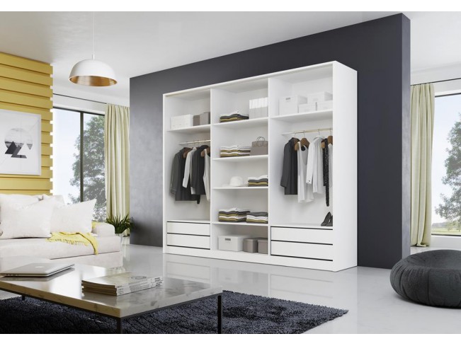 Szafa przesuwna Meblo 1 biały mat 250 cm