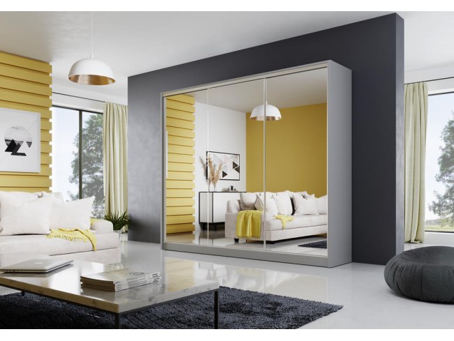 Szafa przesuwna Meblo 2 szary mat 250 cm