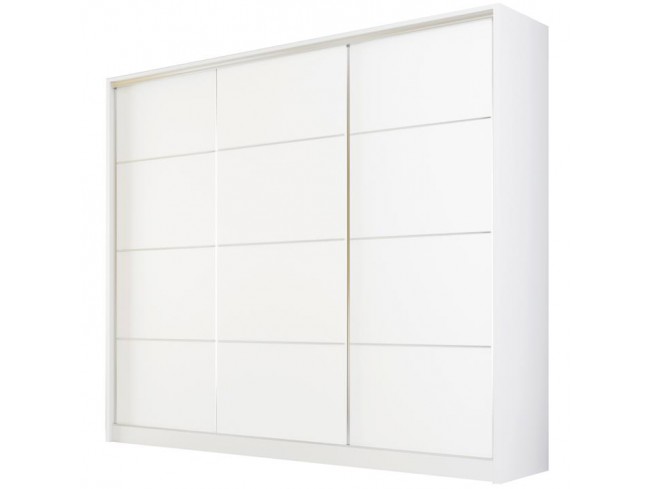 Szafa Meblo 3 biały mat 250 cm - widok z przodu