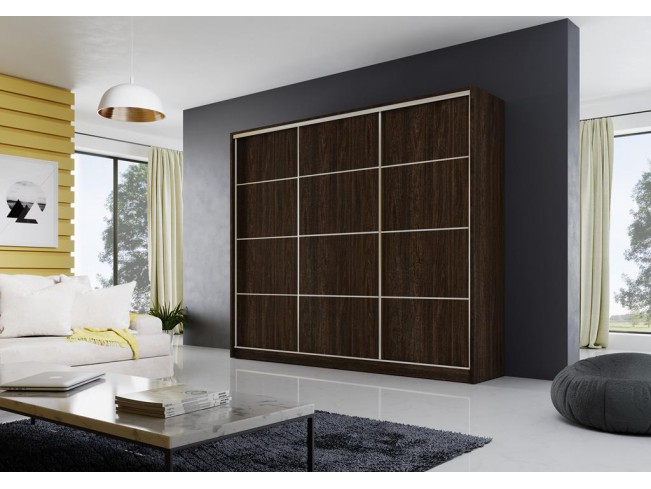 Szafa przesuwna Meblo 3 wenge 250 cm