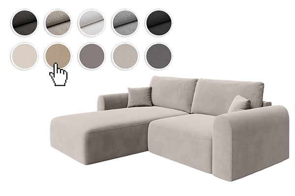 Narożnik Bali - elegancki mebel tapicerowany do wnętrz inwestycyjnych