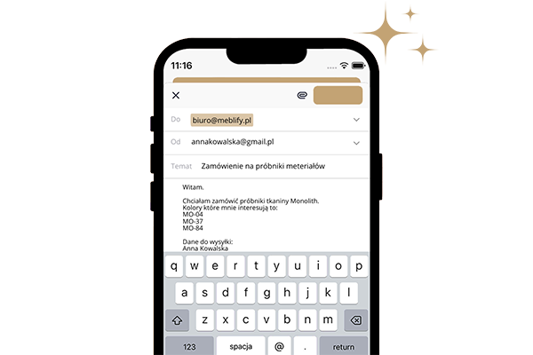 Jak zamówić darmowy wzornik tkanin i kolorów Meblify – instrukcja krok po kroku