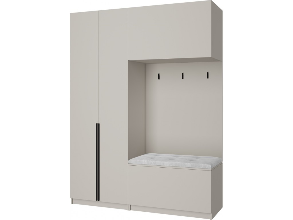 Szafa garderoba Shei 2 180 kaszmir - Szerokość : 180 cm