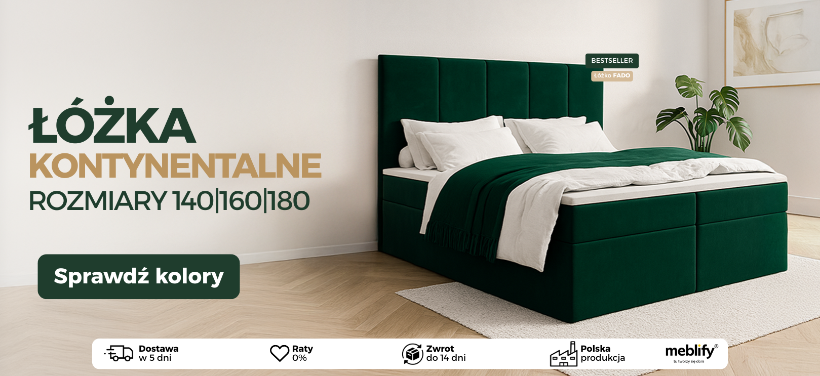 Łóżko Fado - dopasuj do swojego wnętrza