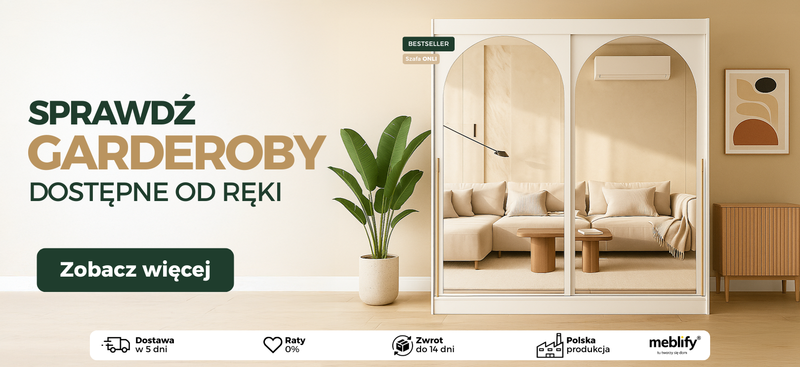 Sprawdź Garderoby dostępne od ręki